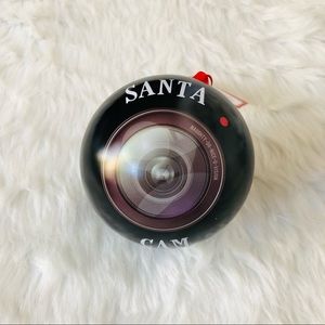 Naughty or Nice Santa Cam Tin Ornament